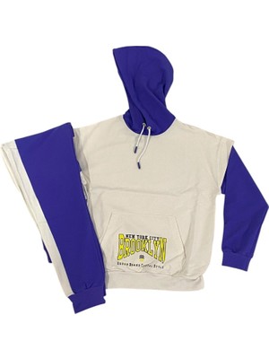 Tommy Life Kız Garson Oversize Eşofman Takım Sweat/jogger  Çocuk Eşofman Takımı