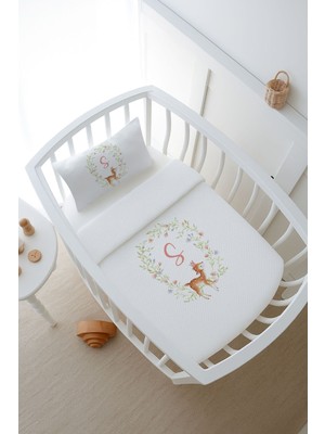 Tuğba Kuğu Pike Takımı - Little Deer Series - S Harfi - 80 x 120 cm