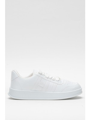 Unisex Spor Sneaker Ayakkabı Beyaz