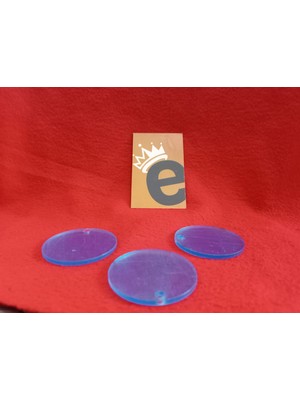 Şeffaf Cam Çizilmez  Kare Yuvarlak Beşgen Şekilli Anahtarlık 50 Adet  0.5 cm Incelik 5 cm Çap Toplu Aksesuar ve Yüzey