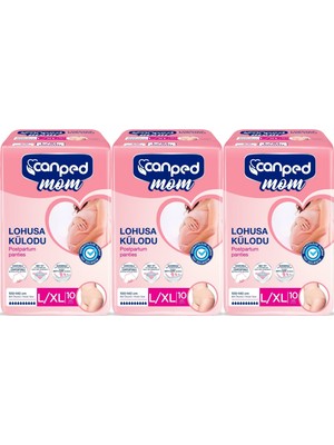 Canped Mom Lohusa Külodu - Külot Bez L - Large - Büyük / Xl - Extra Large - 30 Adet (3pk*10)