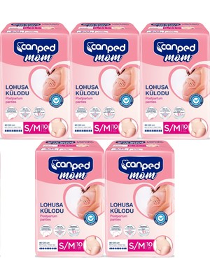 Canped Mom Lohusa Külodu - Külot Bez S - Small - Küçük / M - Medium - Orta 50 Adet (5pk*10)