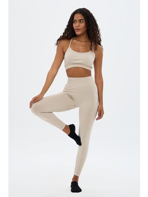 Oishii Momiji Push Up Şekillendirici Tayt Bej