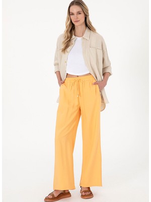 U.s. Polo Assn. Turuncu Kadın Loose Fit Pantolon Ecole