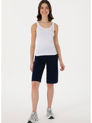 U.s. Polo Assn. Lacivert Kadın Regular Fit Şort DAMEN25