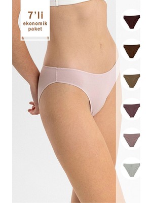 7'li Ekonomik Paket 2070 No Show Pamuklu Basic Brief Külot