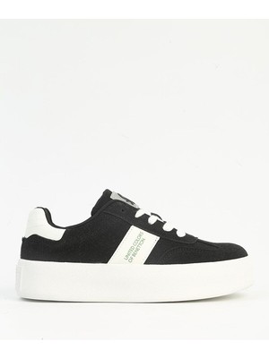 United Colors Of Benetton Siyah-Beyaz Kadın Sneaker BNI-11241-SIYAH Beyaz