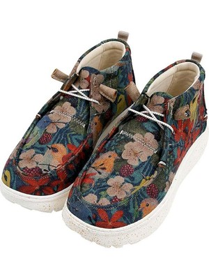 Kadın Vegan Deri Çok Renkli Bot - Fly Anywhere Tasarım