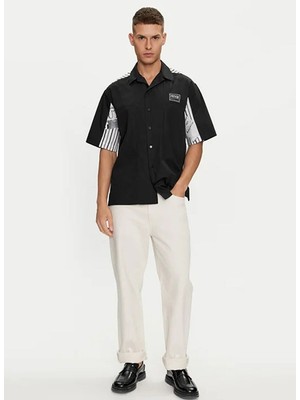 Versace Jeans Couture Siyah Erkek Gömlek 76GAL202