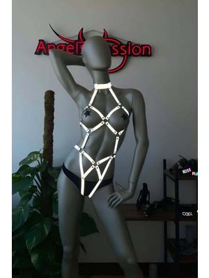 Mlvx Dansçı Aksesuarları Reflektörlü Body Harness - 514  Blsm
