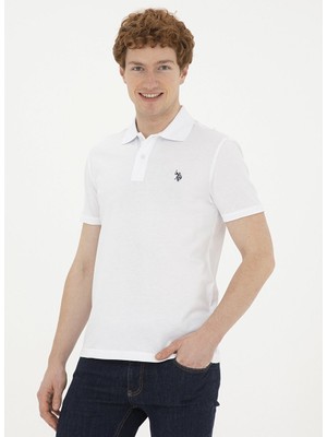 U.s. Polo Assn. Beyaz Erkek Slim Fit T-Shirt GTP04IY024