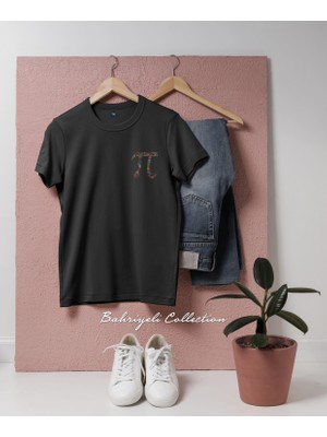 Oversize Pi Sayısı Cep Tasarımlı Unisex T-Shirt