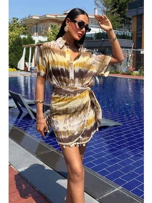 Nidam Butik Gömlek ve Eteği Aksesuarlı Takım 10211