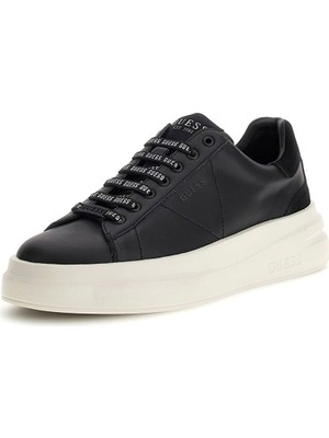Guess Siyah-Beyaz Erkek Deri Sneaker Elba