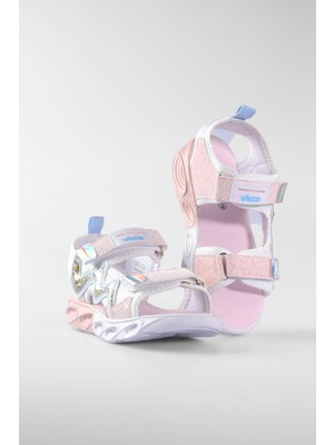 Vicco 332.F25Y.179 Legendy Filet Işıklı Phylon Beyaz Kız Çocuk Sandalet