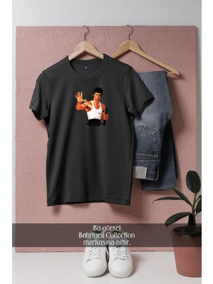 Oversize The Of Bruce Lee Temple Run 2, Bruce Lee  Tasarımlı Unisex T-Shirt