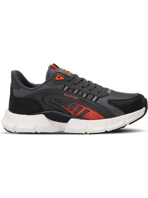 Slazenger Zıplıne Erkek Sneaker Ayakkabı Koyu Gri / Turuncu
