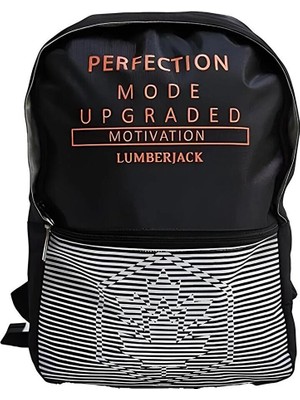 Lumberjack Siyah Erkek Çocuk 31X41X12 cm Sırt Çantası LMÇAN23029