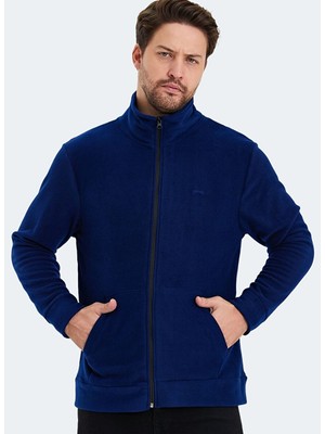Slazenger Sansa Erkek Polar Lacivert Klasik Stil Normal Kalıp Uzun Kollu