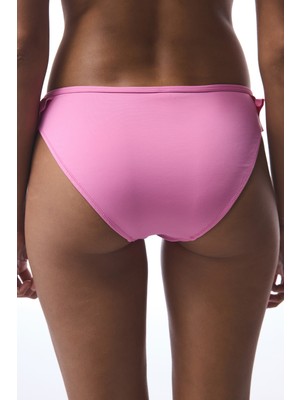 Pembe Begonia Fırfırlı Bikini Altı