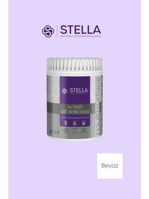 Stella Su Bazlı Saf Akrilik Dönüşüm Boyası Beyaz 0,5 Lt