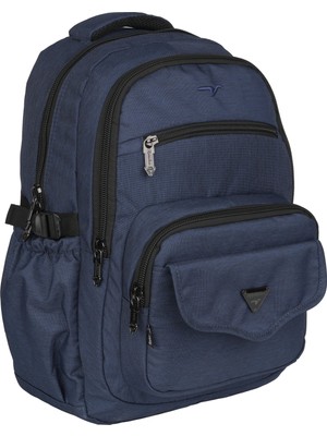 Relaxion Su Geçirmez Çok Gözlü Okul Sırt Çantası Lacivert 2056
