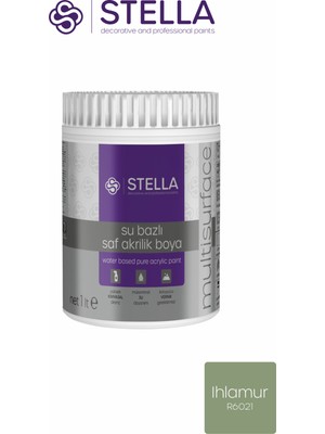 Stella Boya Su Bazlı Saf Akrilik Ihlamur 1 Lt
