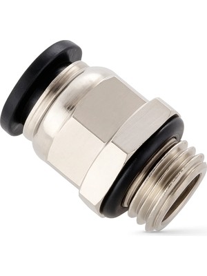 DPCG04-02 Pnömatik Düz Rakor 1/4 - 4 (5'li Paket)