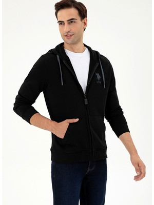 U.s. Polo Assn. Siyah Erkek Klasik Regular Fit Sweatshirt G081SZ082.000.1926835
