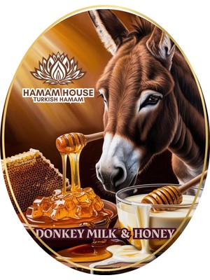 Hamam House Doğal Süngerli Sabun Eşek Sütlü & Ballı