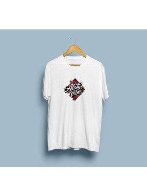 Oversize Aloha Vibes Tasarım Unisex T-Shirt