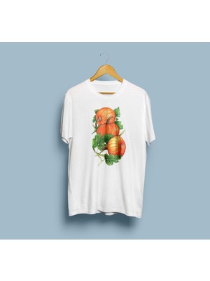 Oversize Balkabağı Tasarım Unisex T-Shirt