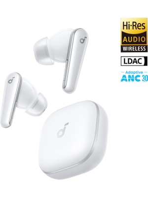 Anker Soundcore Liberty 5 Kulak İçi Bluetooth Kulaklık, Gerçek Zamanlı Gürültü Engelleme, Beyaz - A3957