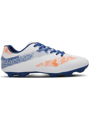 Slazenger Cyprus Erkek Futbol Ayakkabı Beyaz / Saks Mavi