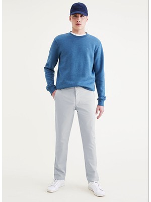 Dockers Normal Bel Slim Paça Slim Fit Gri Erkek Pantolon 33-32 79488-0169