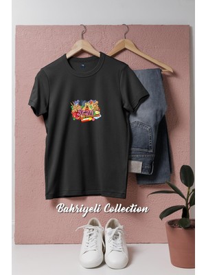 Oversize Vektör Iran Islam Cumhuriyeti  Tasarımlı Unisex T-Shirt