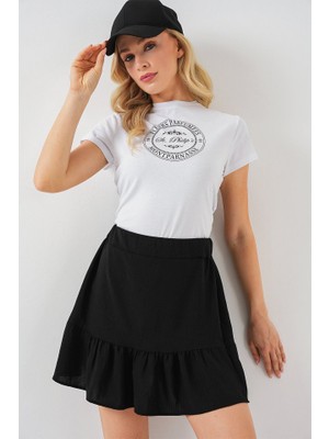 Passense Ayrobin Mini Etek 8054 - Siyah