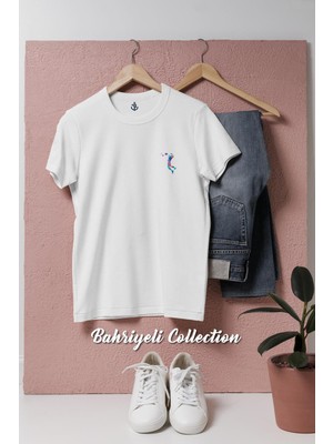 Oversize Badminton Cep Tasarımlı Unisex T-Shirt