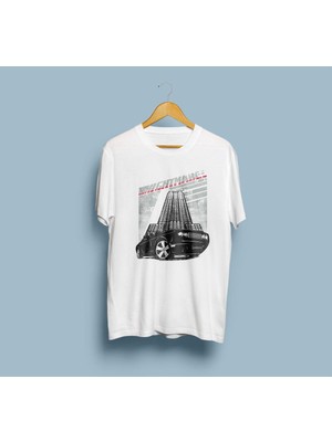 Oversize Nightmare Muscle Car Tasarım Unisex T-Shirt