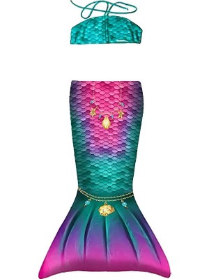 Kuaki Mermaids Deniz Kızı 2'li Takım Bikini Kostüm Seti Star