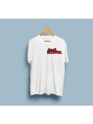 Oversize Deadpool Yazılı Tasarım Unisex T-Shirt