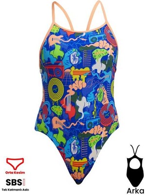 Funkita Blues Baby Kız Çocuk Mayosu