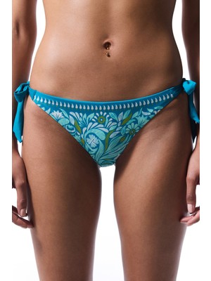 Çiçekli Tropic Leaf Brazilian Bikini Altı