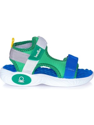 United Colors Of Benetton Çocuk Bantlı Sandalet Yeşil BN-1406
