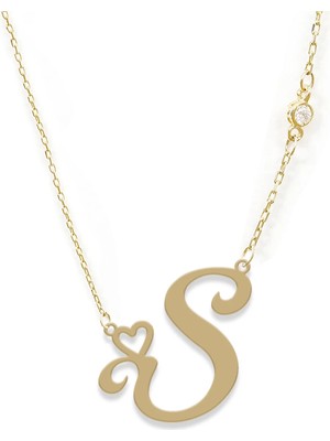 Harf 14 Ayar Altın Kolye