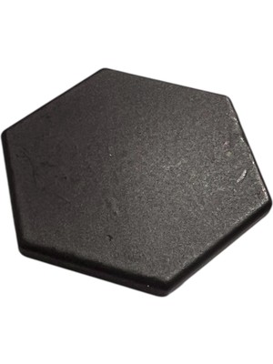 Deyhome Altıgen Düğme Model Kulp Siyah Mobilya Çekmece Kapak Kulbu