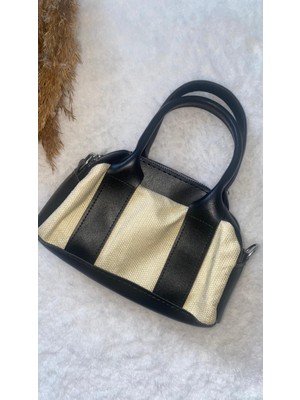 Kadın Mini Boy El ve Omuz Askılı Hasır Çanta