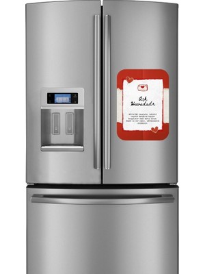 Sevgiliye Özel Yazılı Buzdolabı Magneti 20 x 15 cm 1 Adet