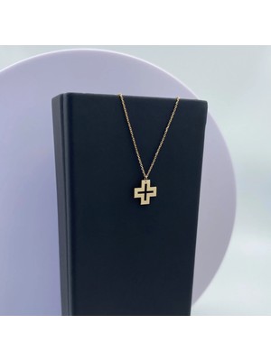 Haç 14 Ayar Altın Kolye