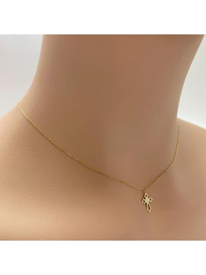 Haç 14 Ayar Altın Kolye